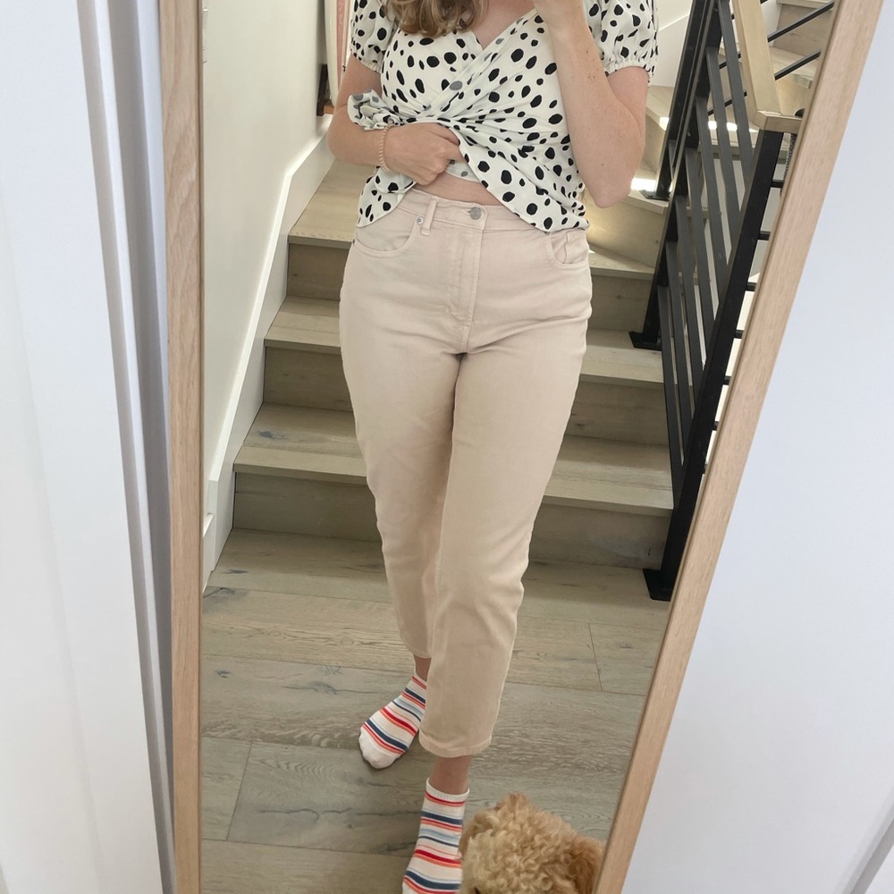Everlane light pink jeans